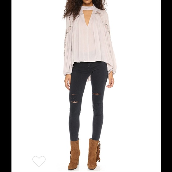 Free People Tops - 🎉HP🎉 FREE PEOPLE Sweet Fantasy Choker Top Blouse